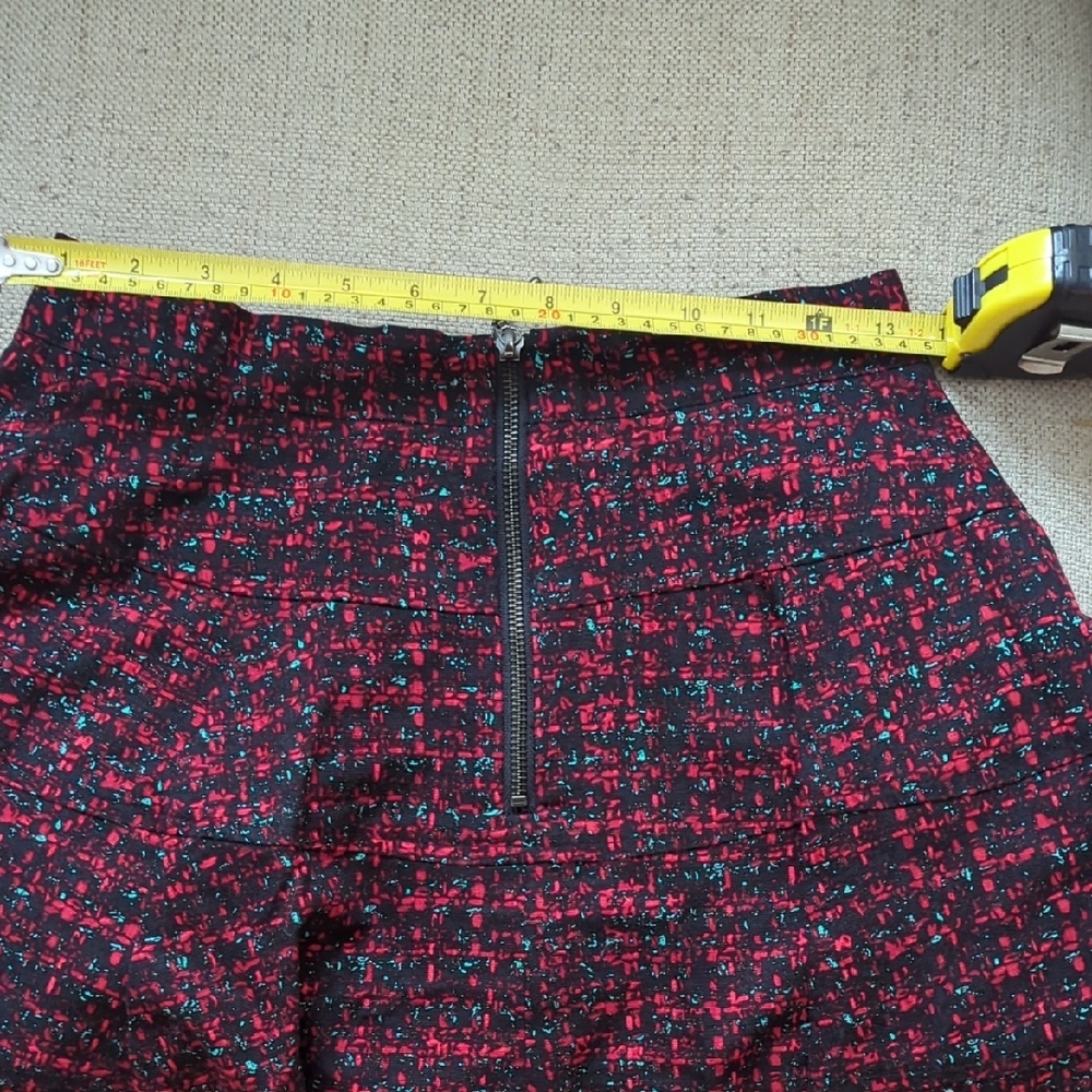 Nanette Lepore Red and Black Skirt Size 4 - Picture 5 of 5
